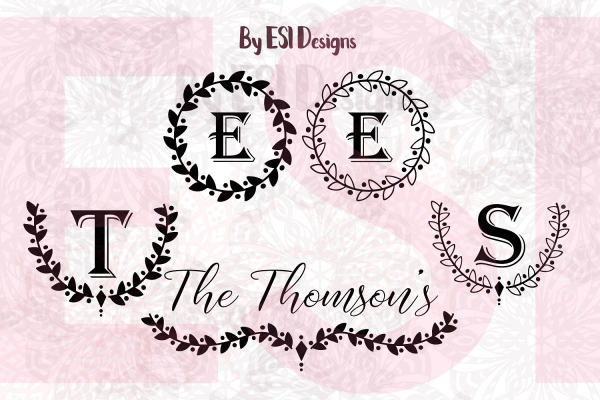 Download Laurel Wreath Frames and Border Designs - SVG, DXF, EPS & PNG