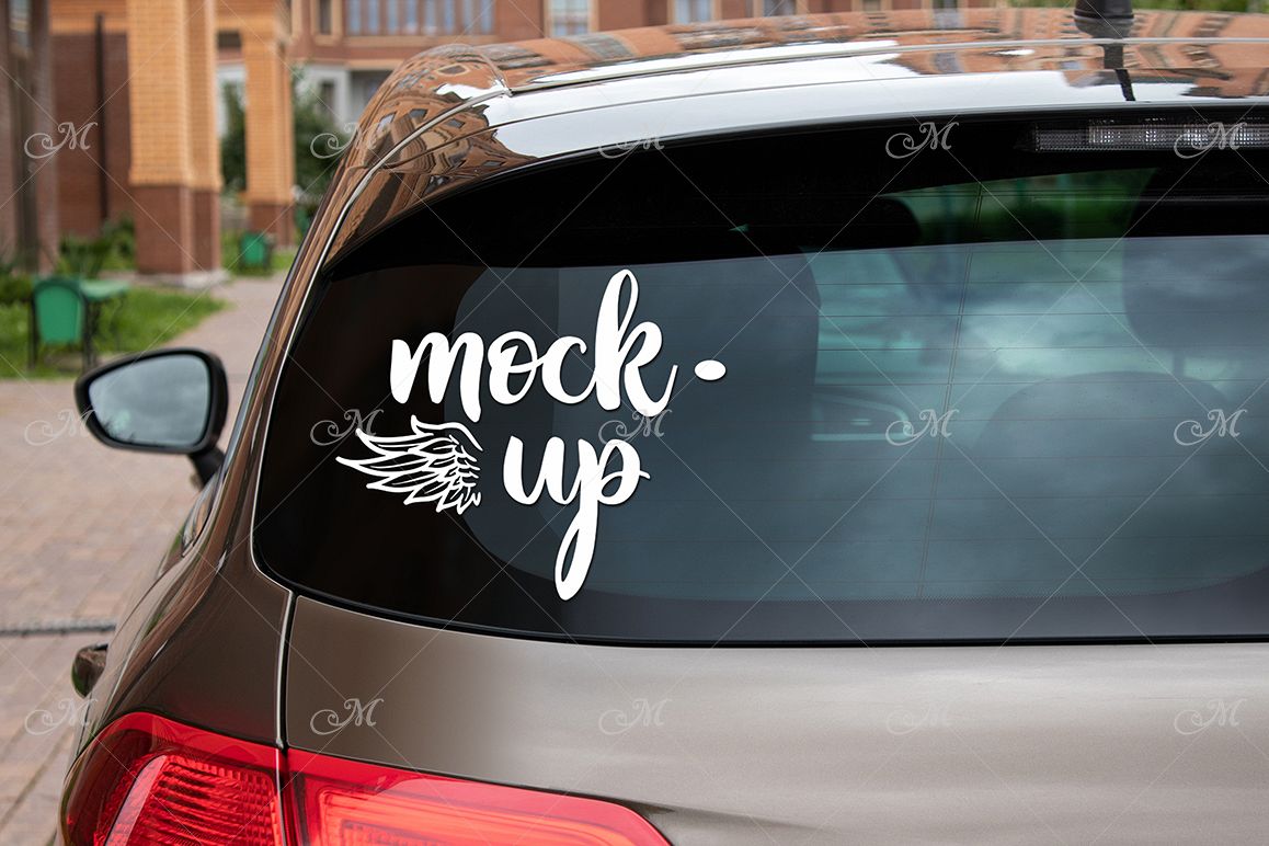 Rear Window Car Photo Mock-up #2 example image 1