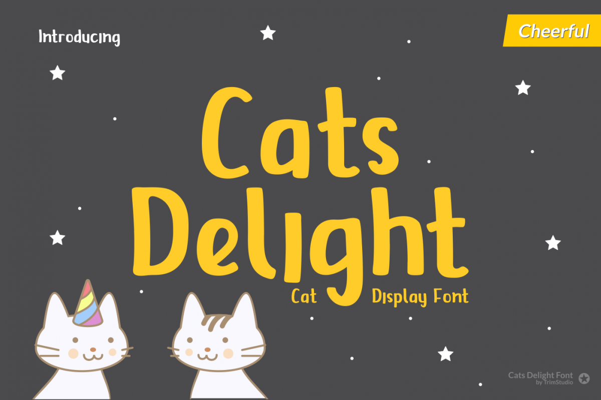 Cats Delight - Cat Display Font example image 1