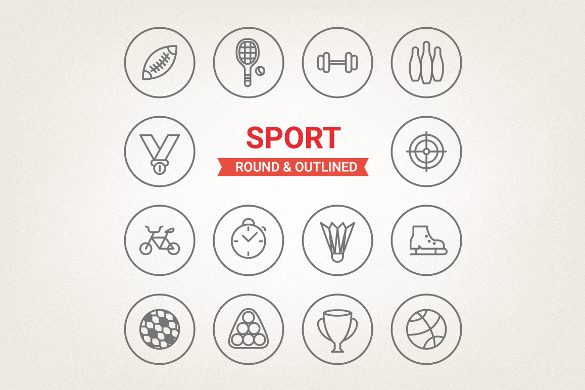 Circle Sport Icons example image 1