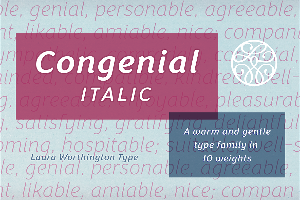 Congenial Italic Medium example image 1