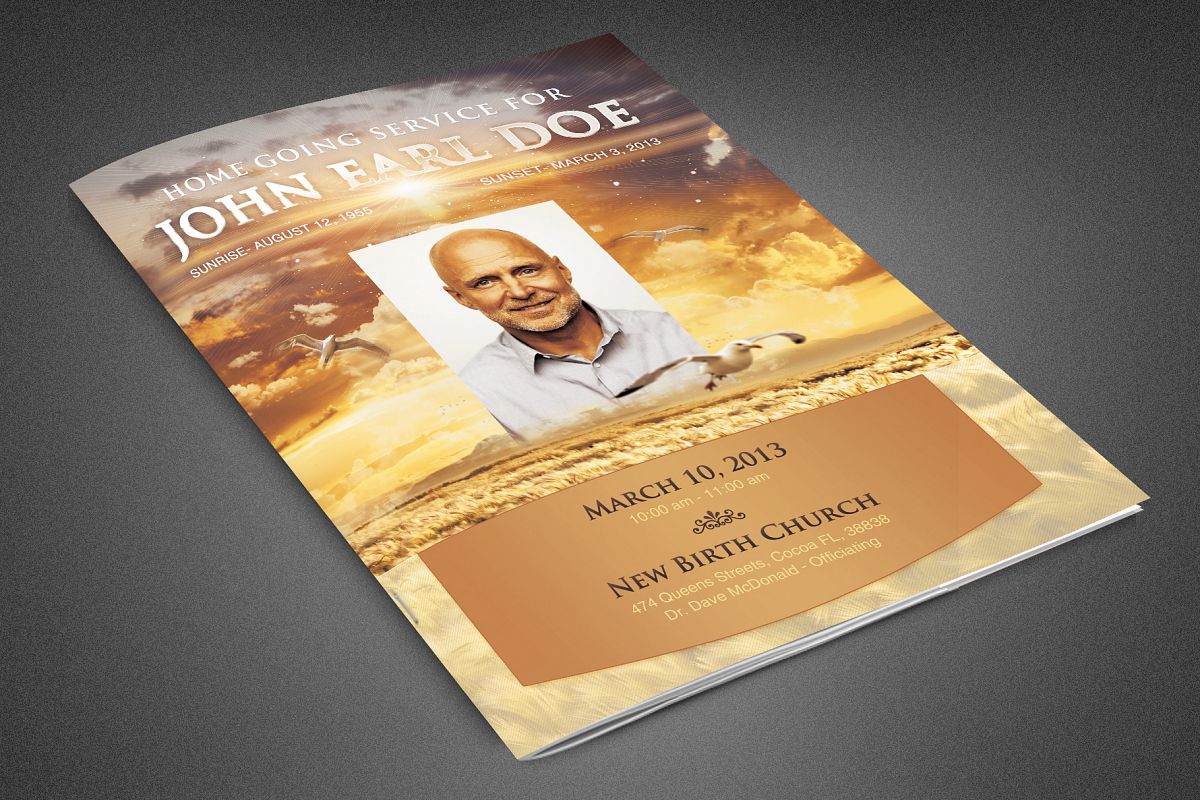 Heavens Gift Funeral Program example image 1