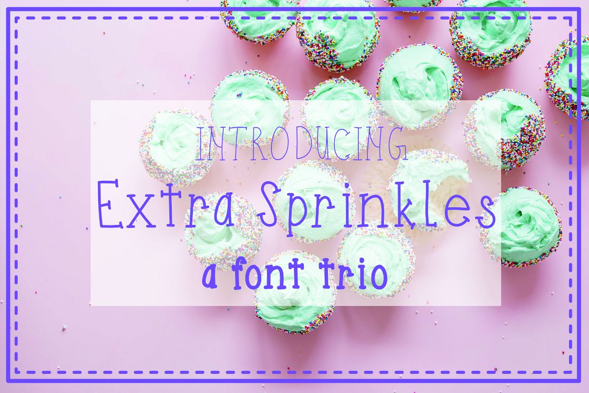 Extra Sprinkles Font Trio example image 1