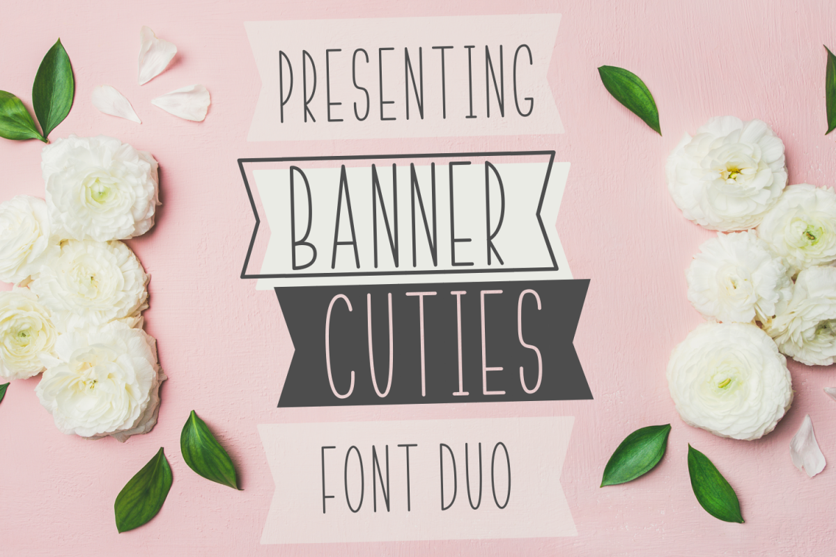 BANNER CUTIES - Font Duo example image 1