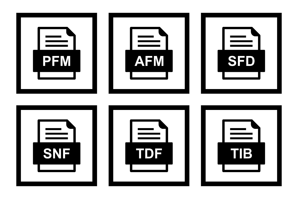 Set Of File Formats Icons example image 1