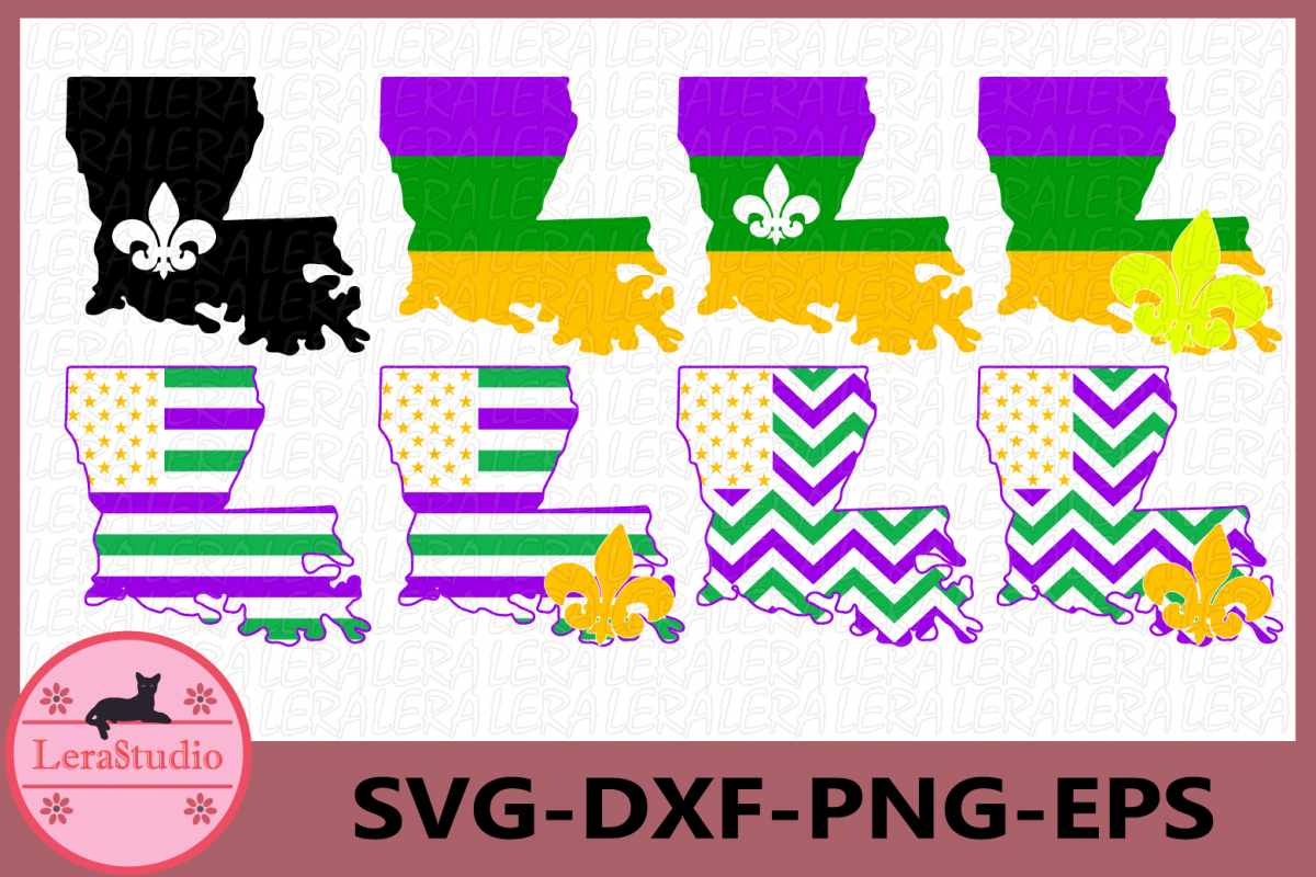 Louisiana Mardi Gras Svg, Mardi Gras Svg, Mardi Gras example image 1