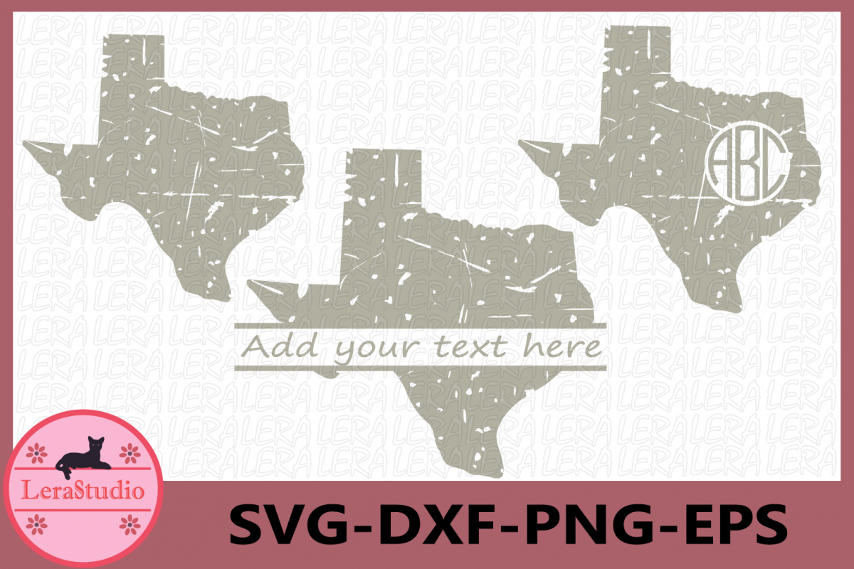 Texas State SVG, Texas Grunge SVG, Texas Monogram example image 1