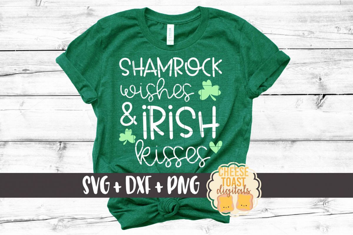 Download Shamrock Wishes Irish Kisses St Patricks Day Svg Png Dxf