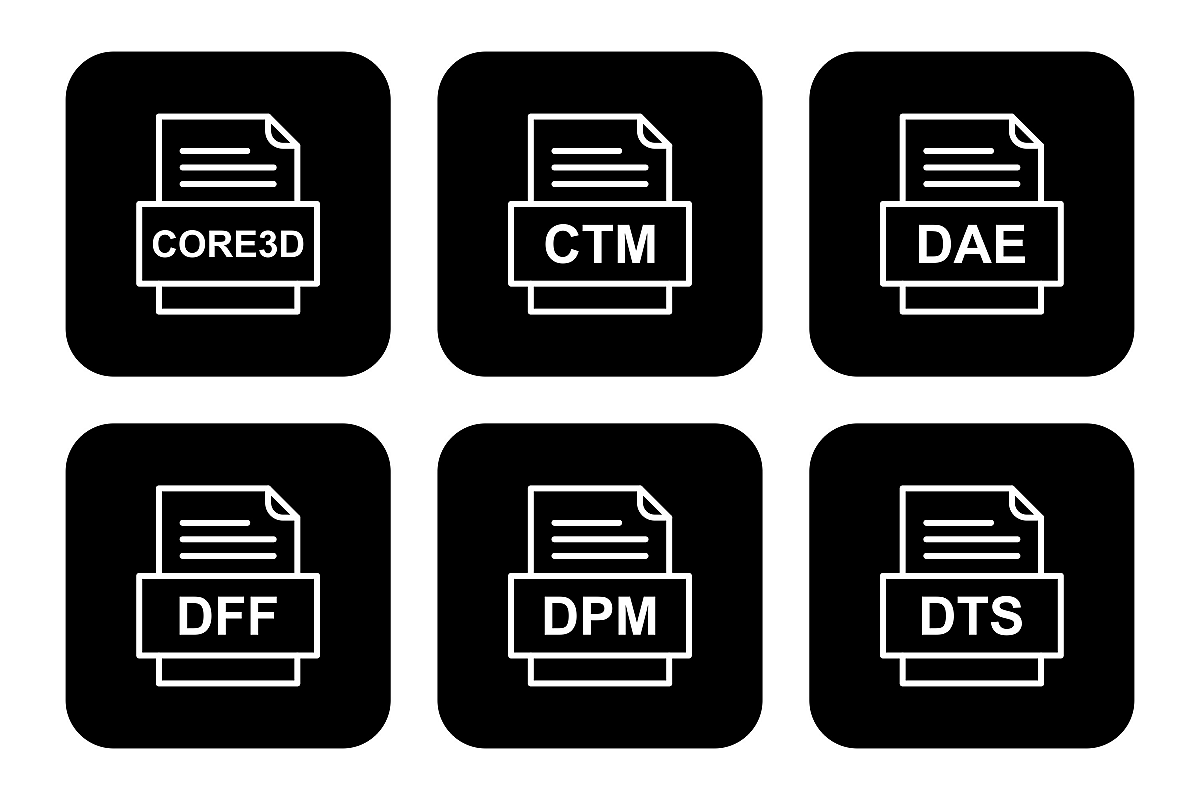 Set Of File Formats Icons example image 1