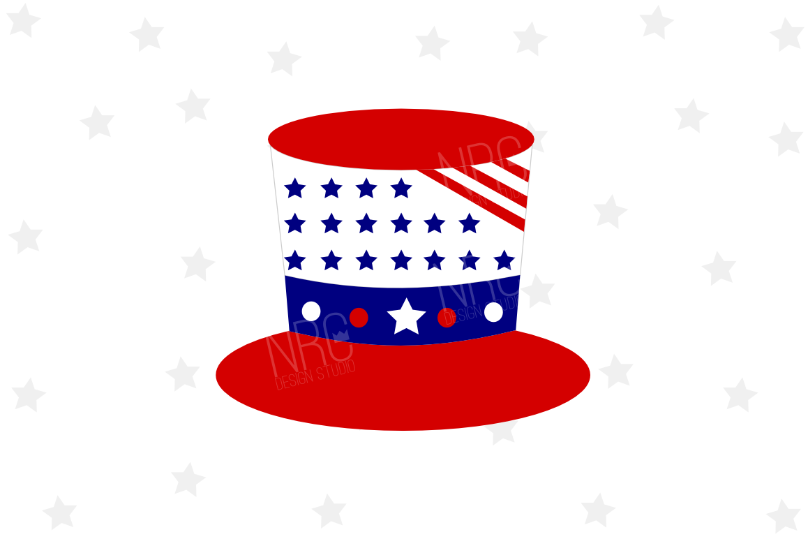 Patriotic Hat SVG File example image 1
