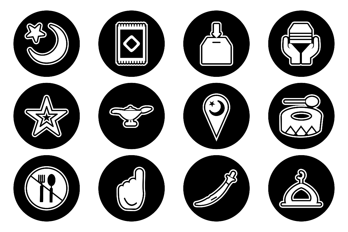 Set Of Ramadan Icons example image 1