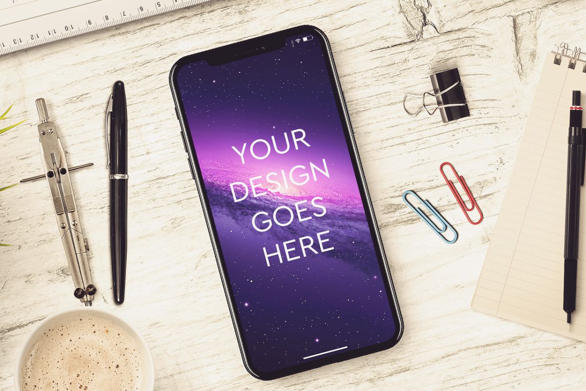 Apple iPhone X Mock-up #14 example image 1