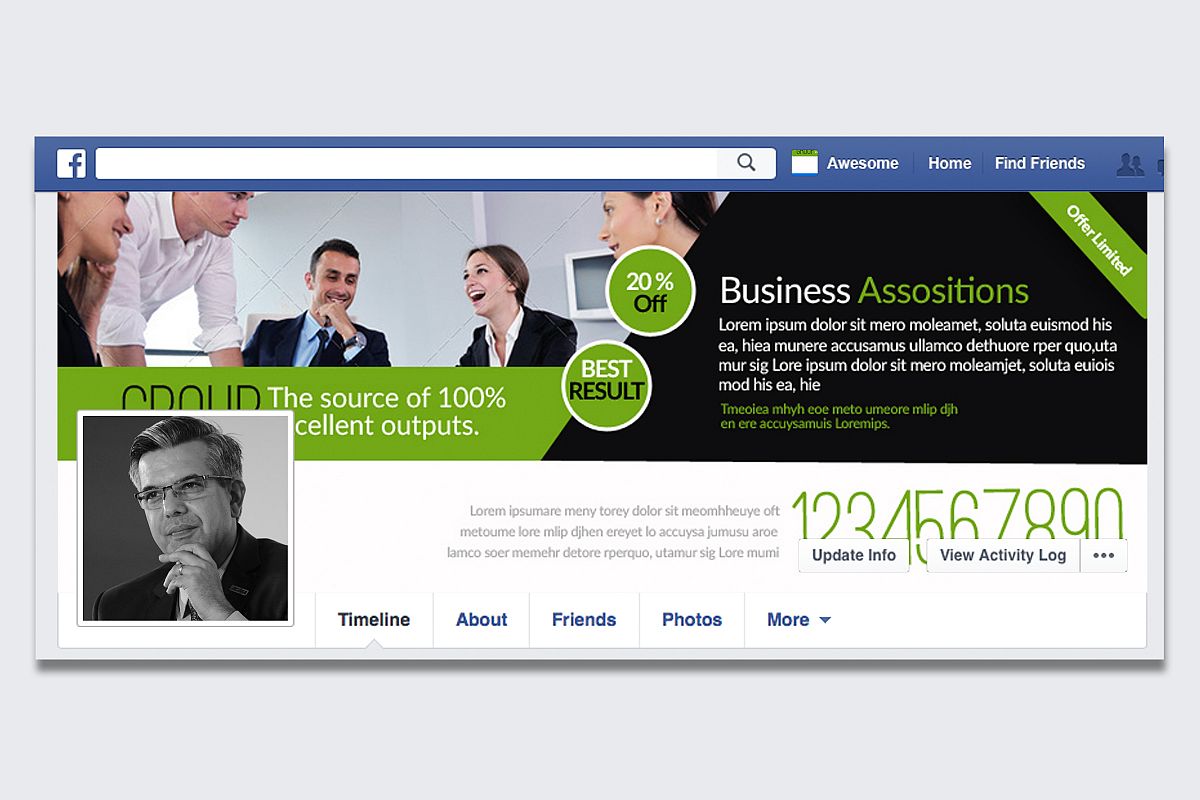 Business Facebook Timeline Cover example image 1