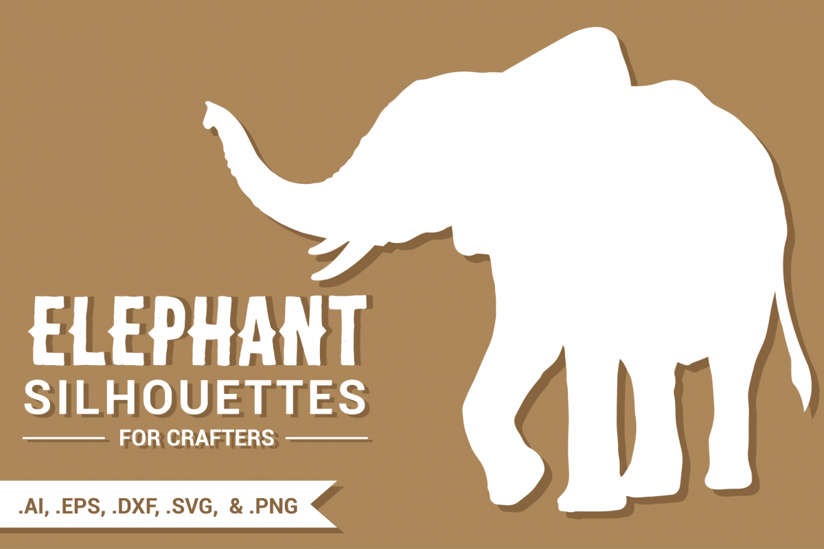 Elephant Silhouettes for Crafters example image 1