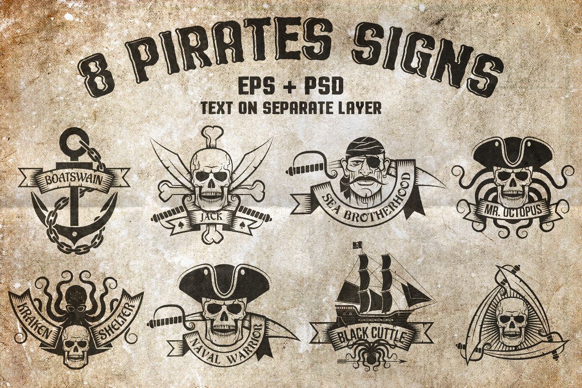 8 Pirates Signs (13588) 