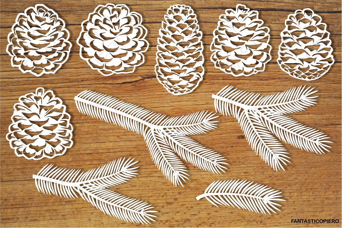 Download Pine cones and Pine branches SVG Files.