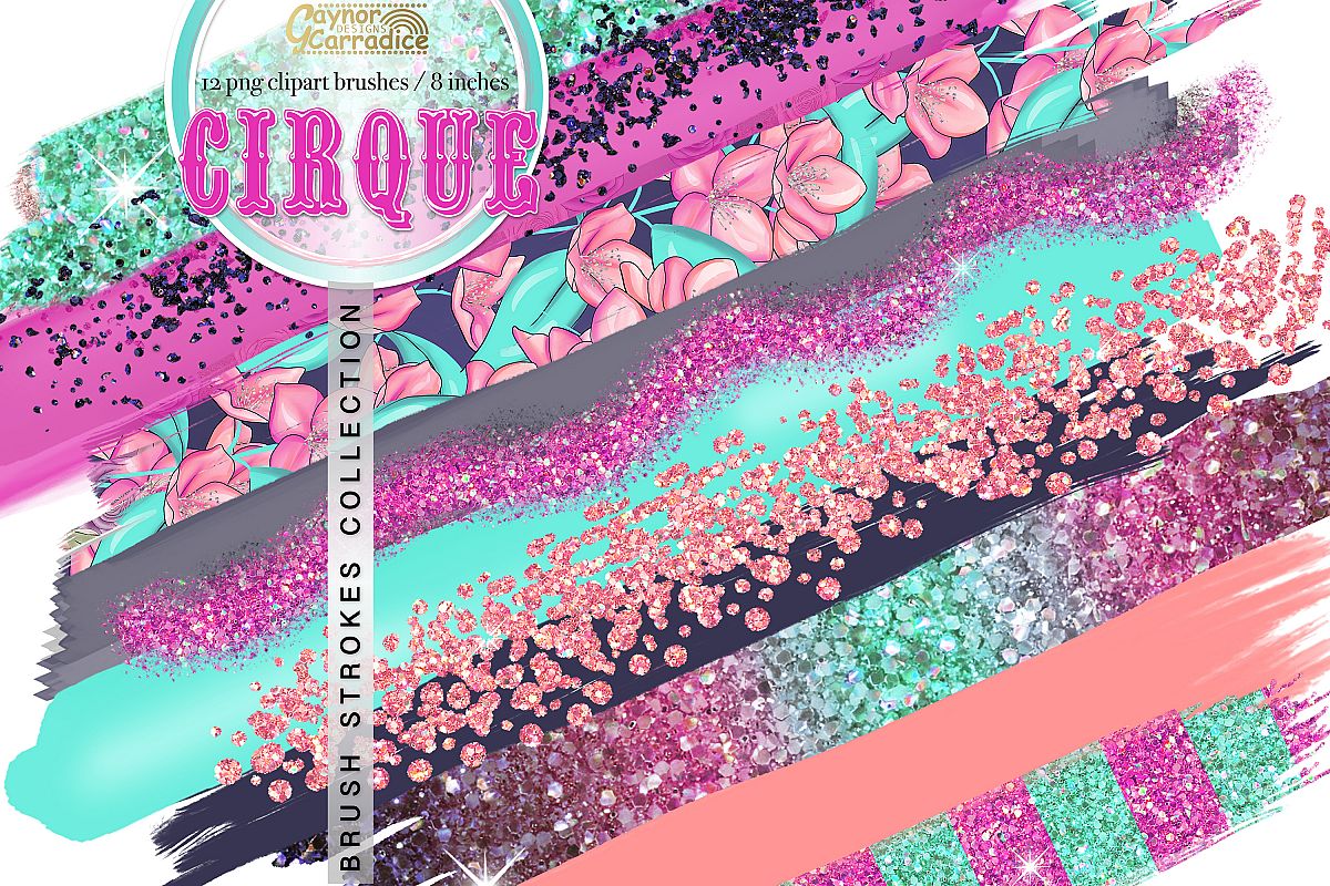 Cirque - paint brush strokes collection example image 1