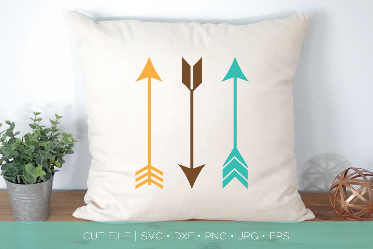 Boho Tribal Arrows SVG DXF Cut File example image 1