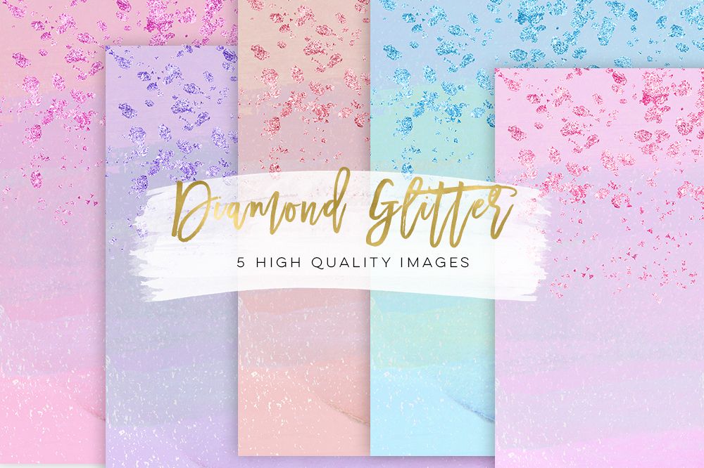 glitter diamond paper, Birthday Paper Gold or silver, planner stickers, diamond gem fashion illustration paper scrapbook, Diamond Weddings example image 1