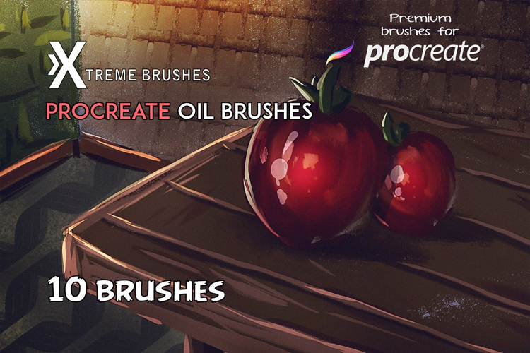 Procreate Oil brushes example image 1