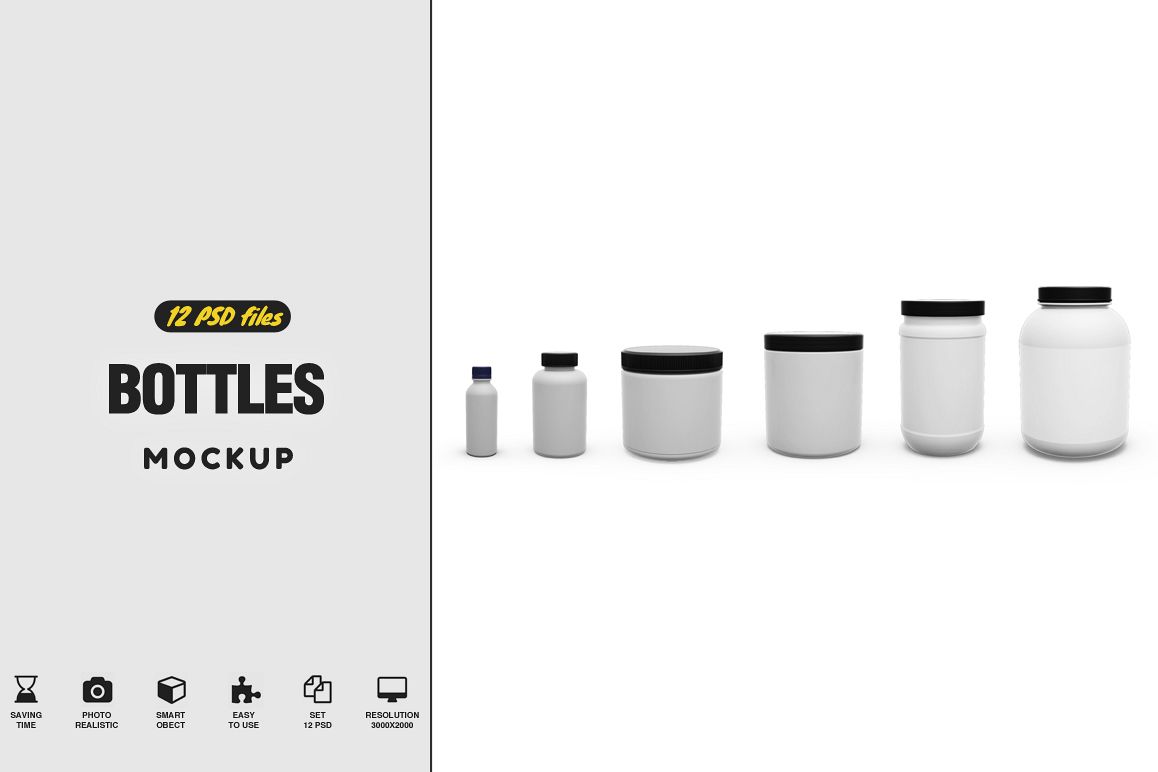Bottles Mockup example image 1