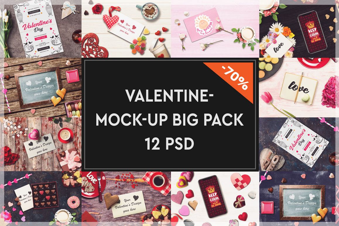 Valentine Mock-up Big Pack #2 example image 1