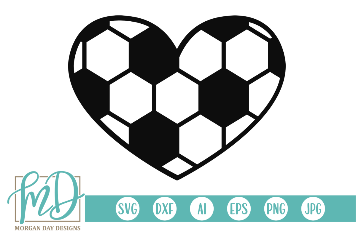 Soccer Ball SVG, DXF, AI, EPS, PNG, JPEG example image 1