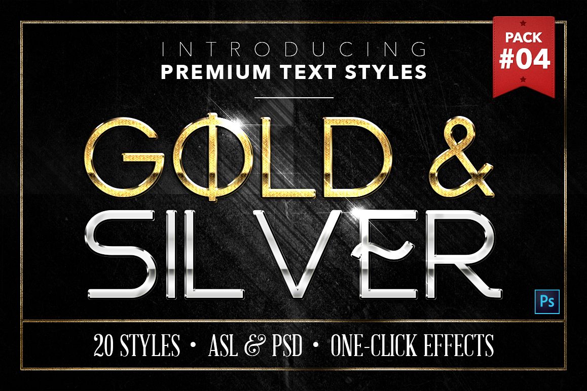 Gold & Silver #4 - 20 Text Styles example image 1