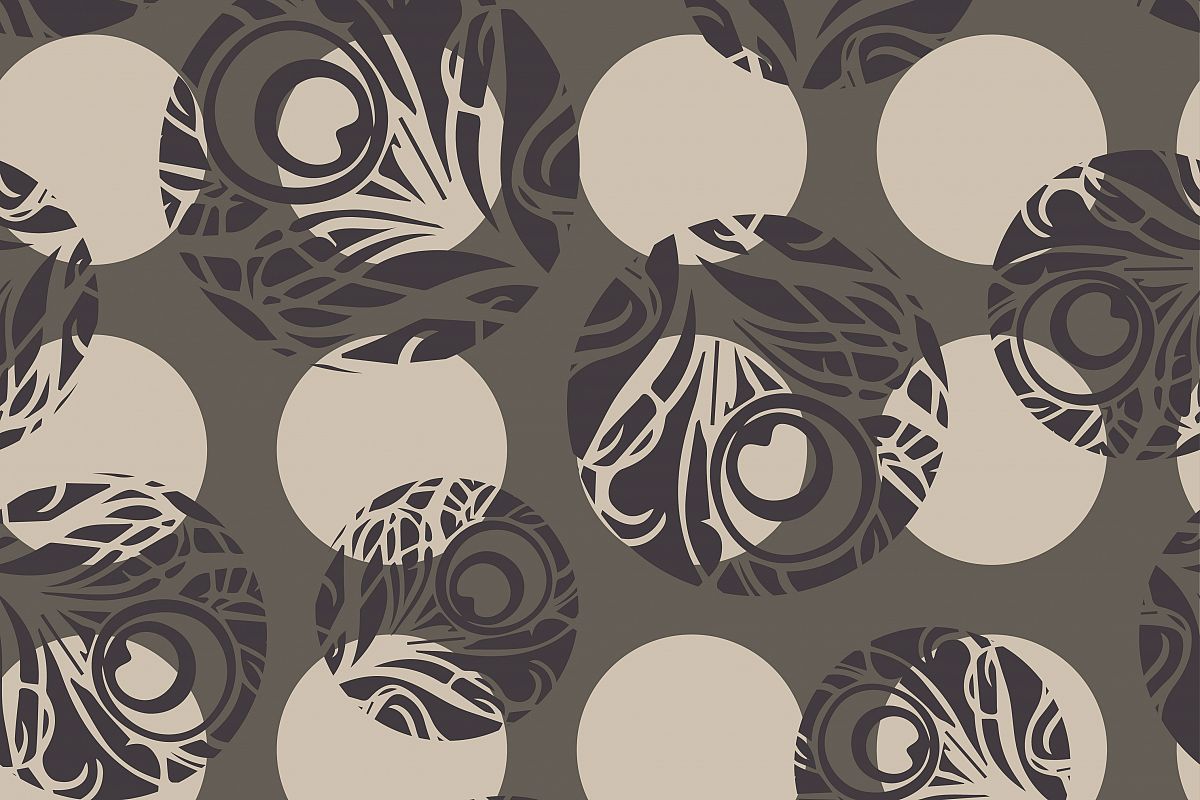 Polka dot seamless pattern. Vector illustration. example image 1