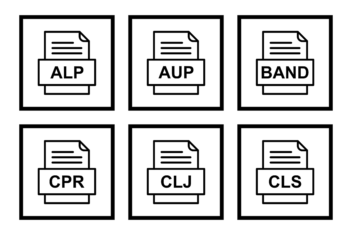 Set Of File Formats Icons example image 1