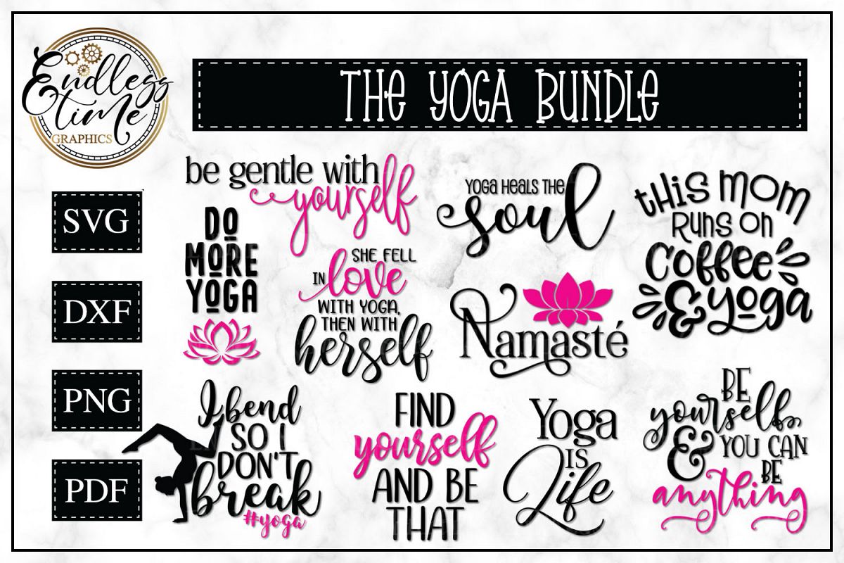 Yoga SVG Bundle example image 1