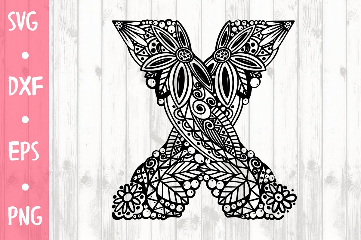 LETTER X SVG CUT FILE example image 1