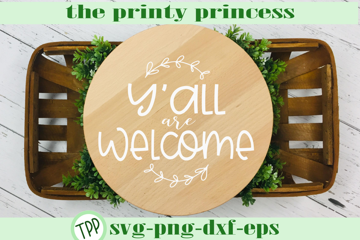 Yall are Welcome svg, welcome yall svg design file png example image 1