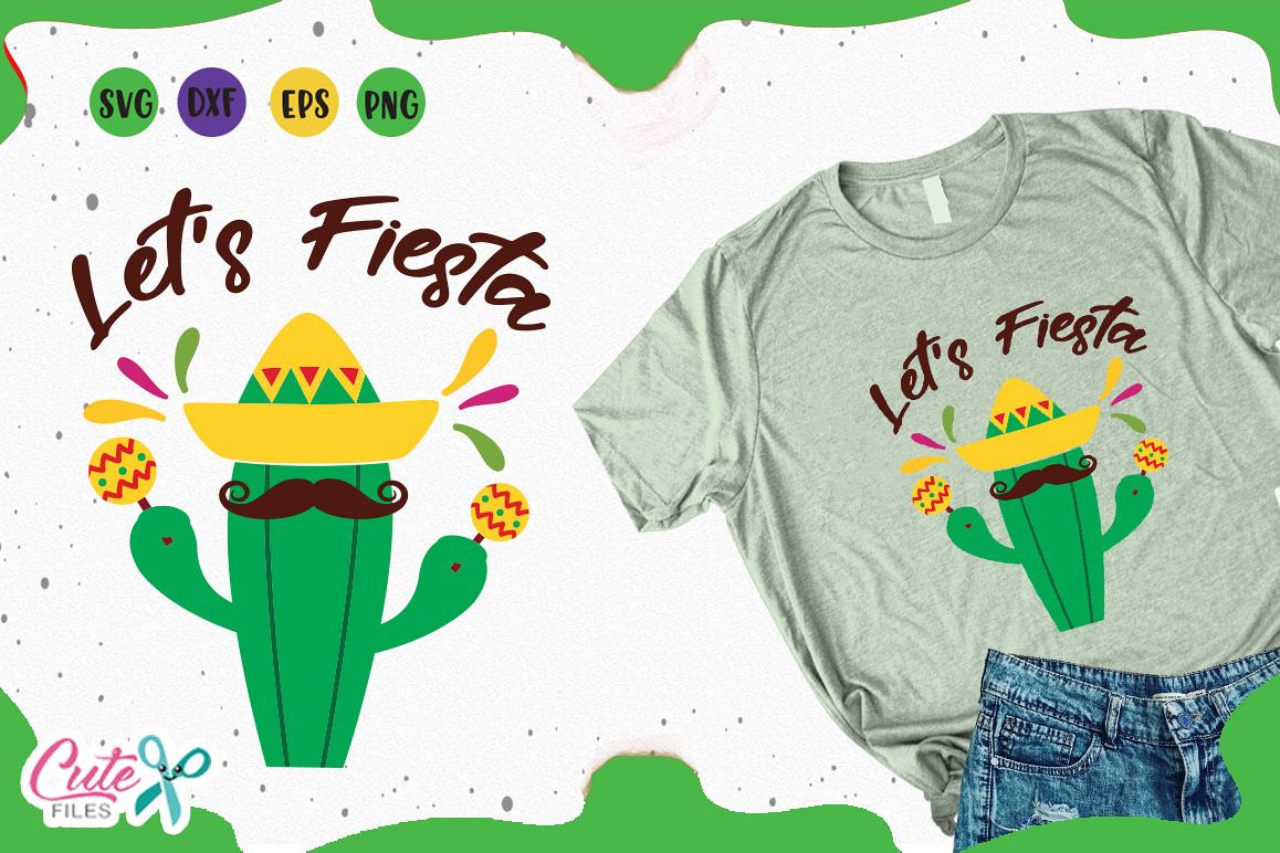 Download Lets Fiesta svg, mexican party cuts files for crafter ...