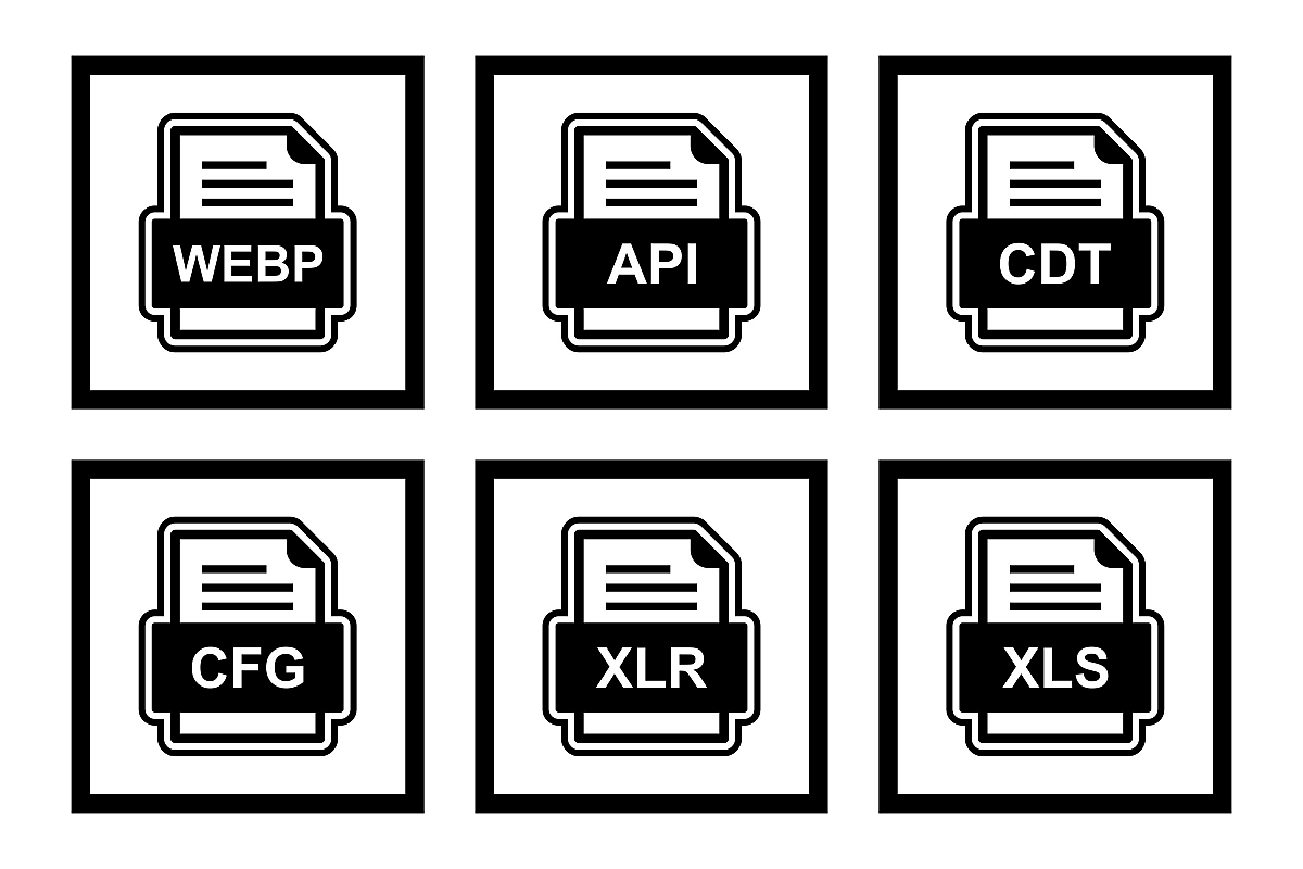 Set Of File Formats Icons example image 1