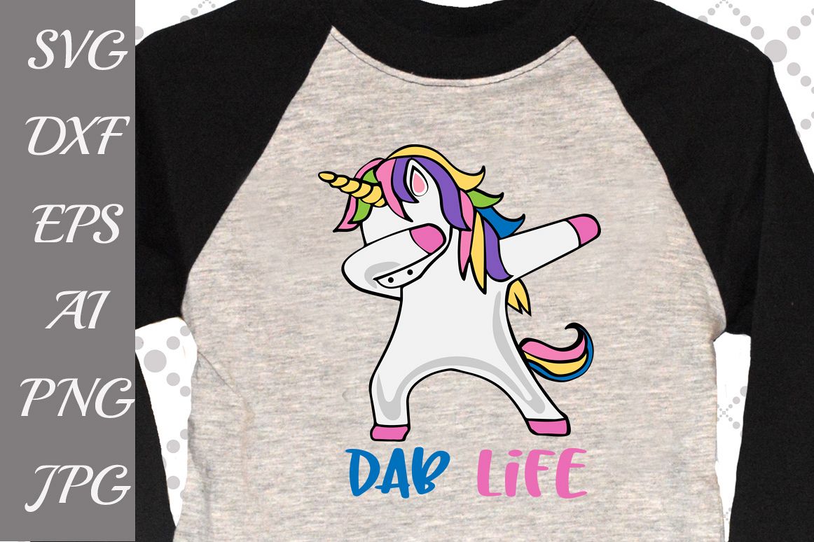 Dab Life Unicorn Svg example image 1