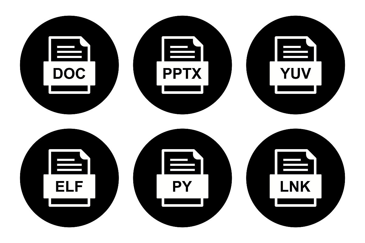 Set Of File Formats Icons example image 1