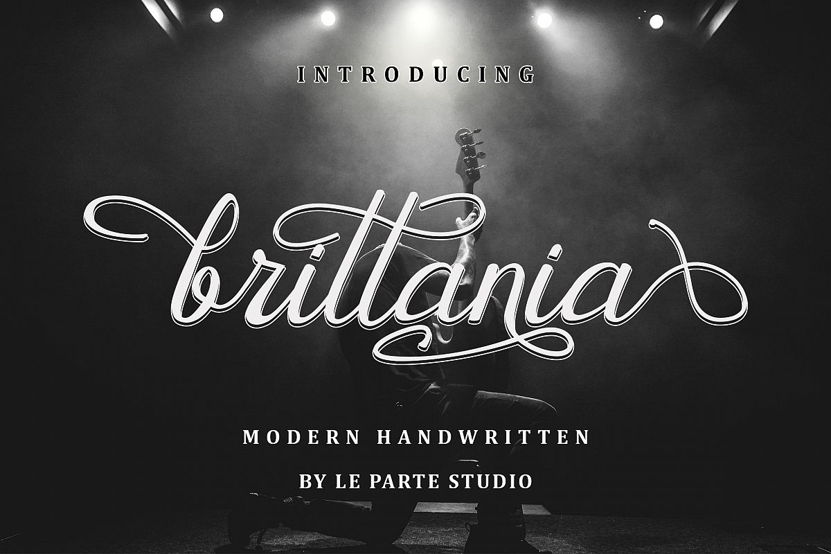 Brittania Modern Handwritten example image 1