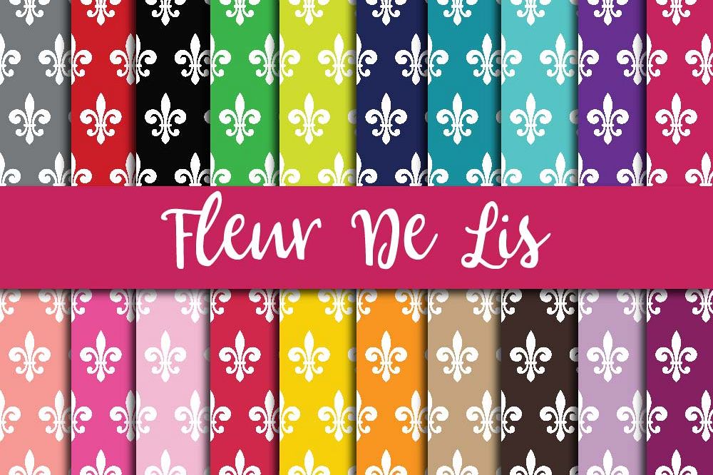 Fleur de Lis Digital Paper example image 1