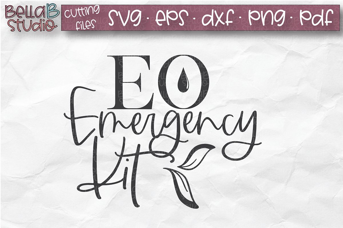 Essential Oils SVG, EO Emergency Kit, EO Bag SVG example image 1