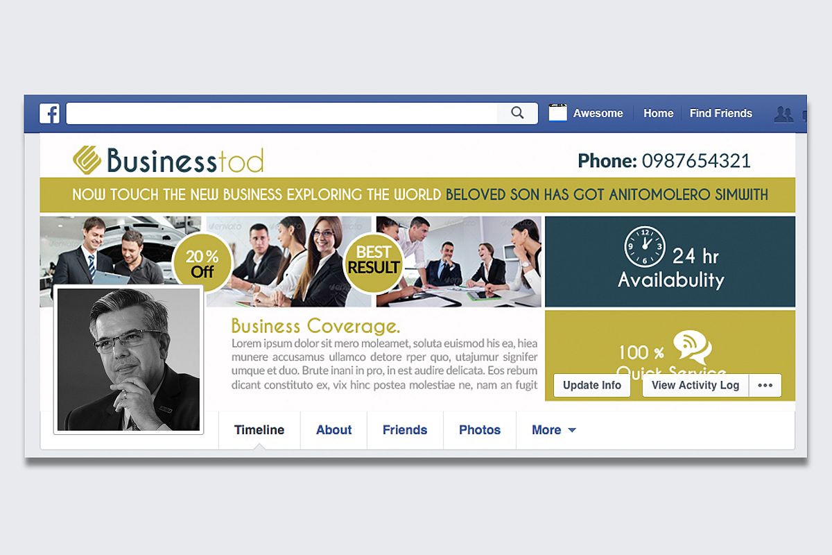 Business Strategic Facebook Cover example image 1