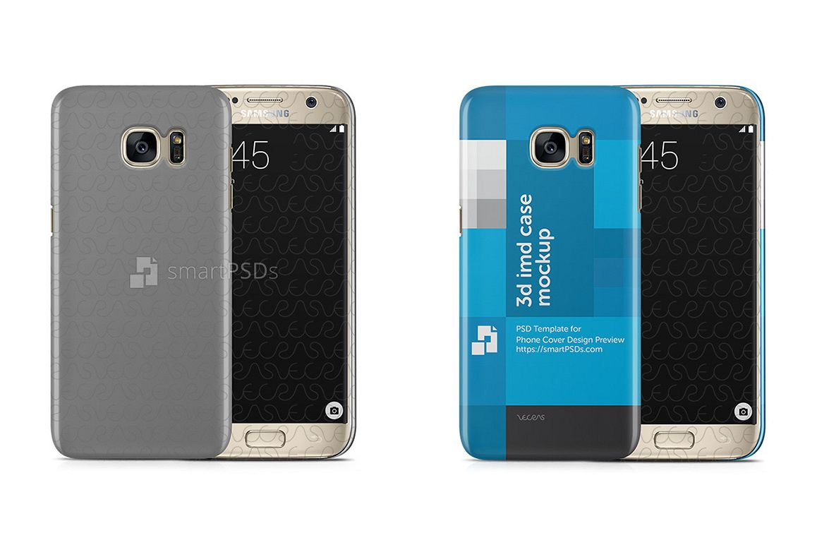 Samsung Galaxy S7 3d IMD Mobile Case Design Mockup 2016 example image 1