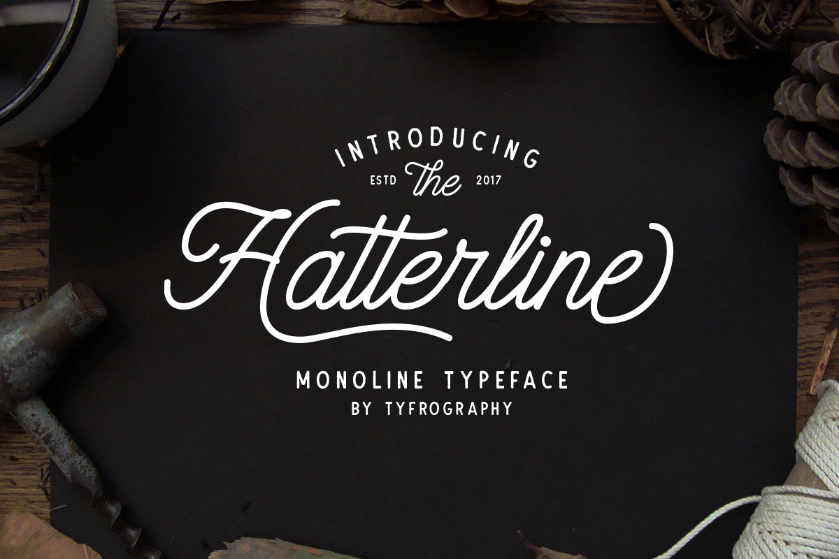 Hatterline Font + Sans example image 1
