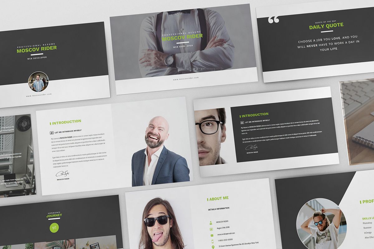 Resume CV Keynote Template example image 1
