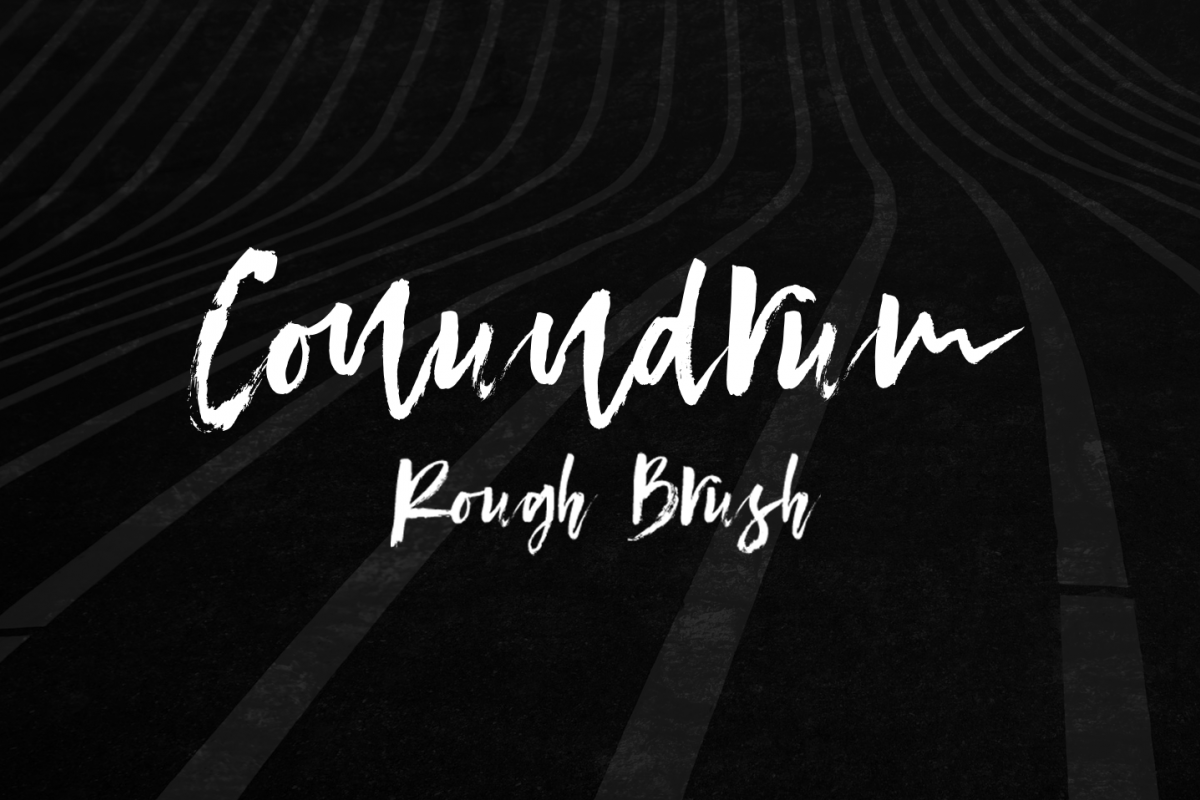 Conundrum Rough Brush Font example image 1
