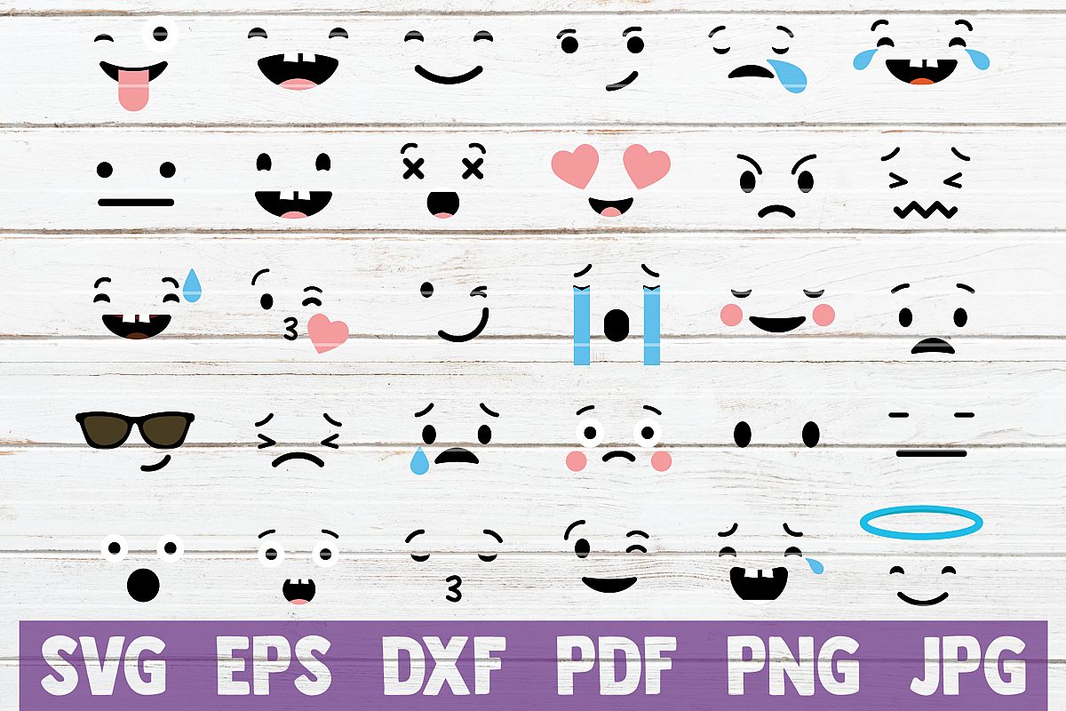 Download Face Expressions Svg Cut Files Commercial Use 248725 Cut Files Design Bundles