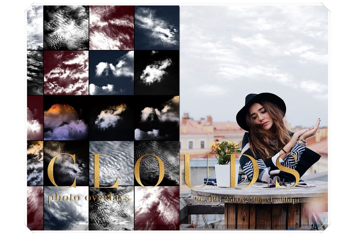 Realistic Clouds Photo Overlay example image 1