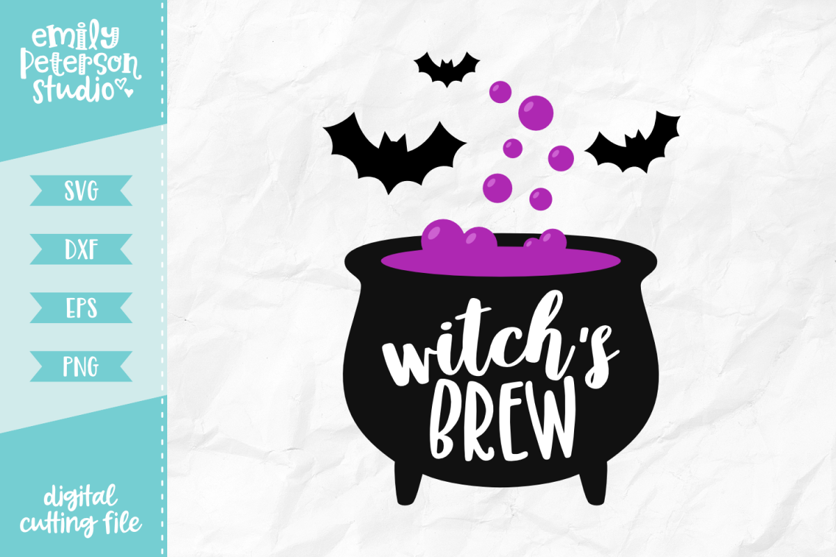 Download Free SVG Cut File - Witches Brew SVG DXF PNG EPS, Halloween SVG, W...