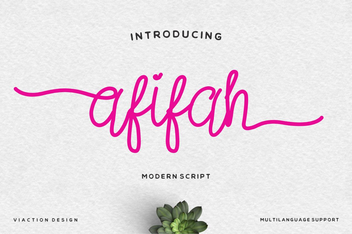Afifah Script example image 1