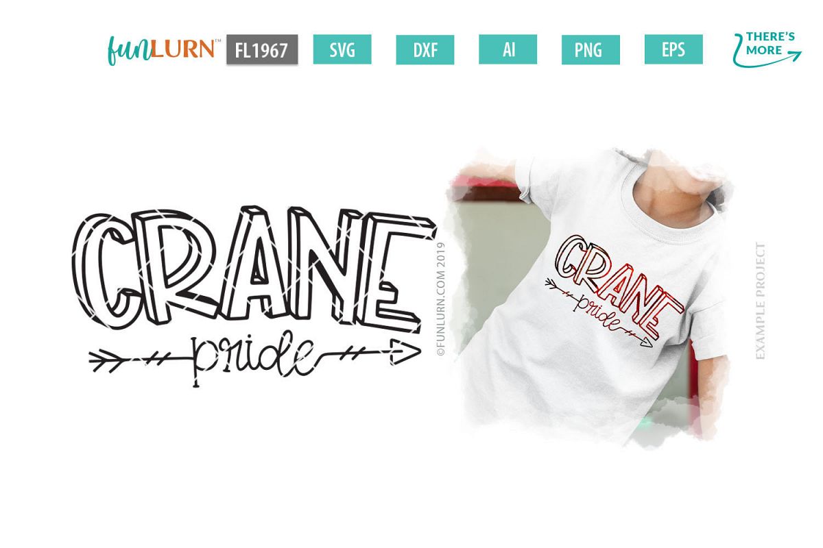 Crane Pride Team SVG Cut File example image 1